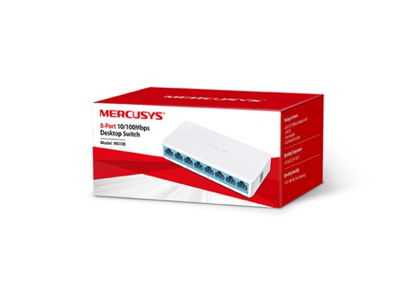 Switch Mercusys 8 Puertos 10/100mbps